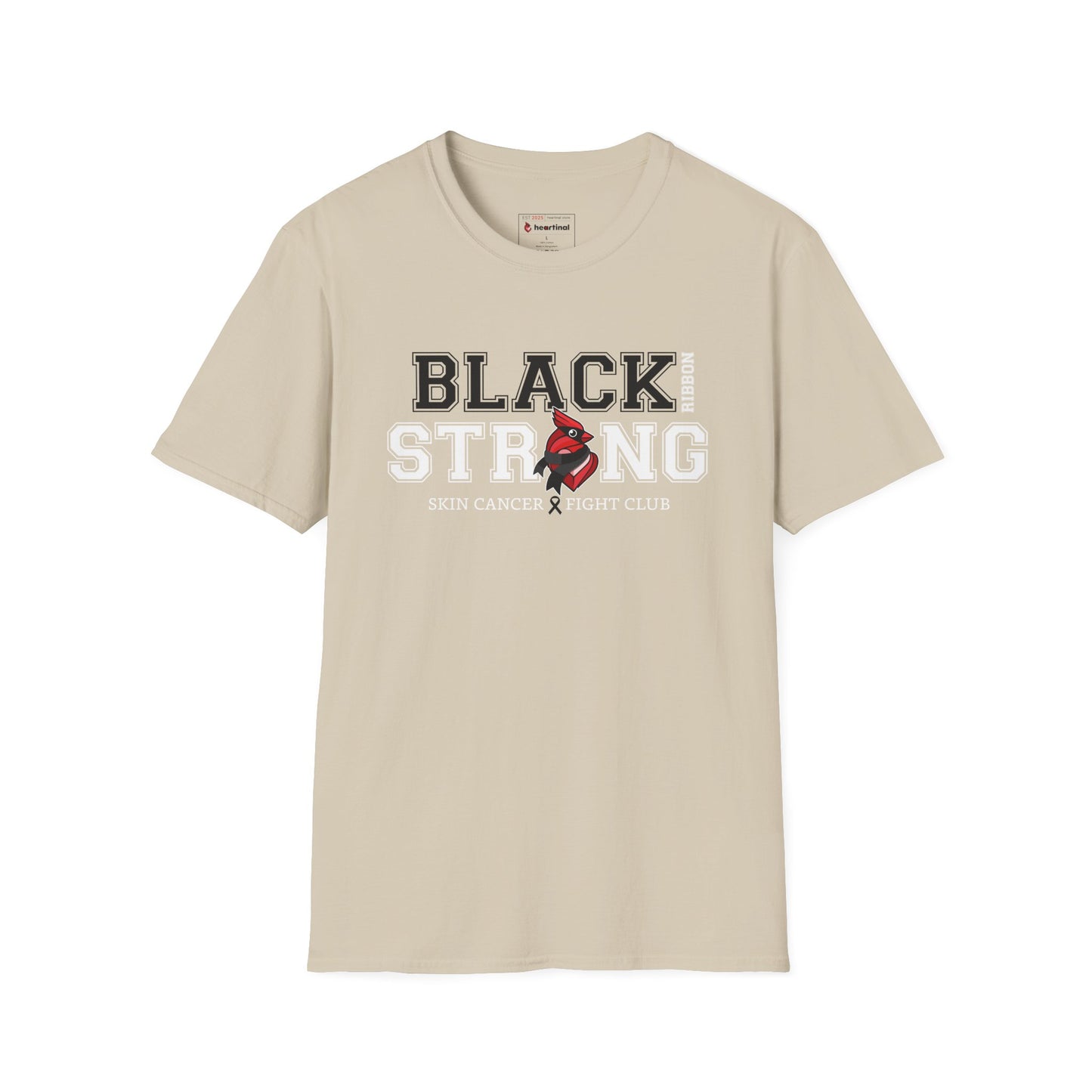 Black Ribbon Strong T-Shirt — Skin Cancer Fight Club Awareness Tee