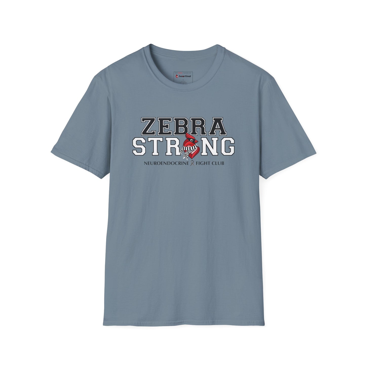 Zebra Strong T-Shirt — Neuroendocrine Cancer Fight Club Awareness Support Tee