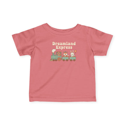 "Dreamland Express" Infant Tee — Cute Train Graphic Baby Shirt
