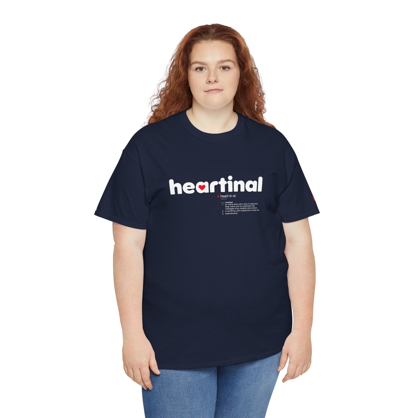 heartinal® "Heart on Your Sleeve" T-Shirt — Wordmark Logo Front with "Nutrition Facts" Back Tee