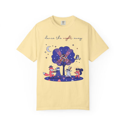 Dance the Night Away T-Shirt — Night Forest Animals Graphic Tee
