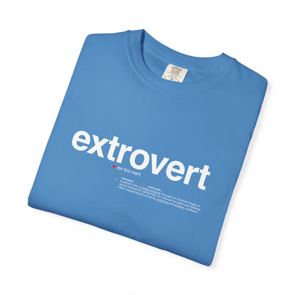 Extrovert T-Shirt — "Extrovert" Front + Nutrition Facts Back Graphic Tee