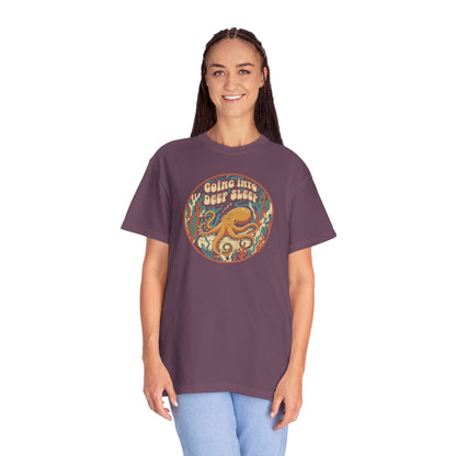 Going Into Deep Sleep Octopus T-Shirt — Vintage Ocean Sleep Graphic Tee