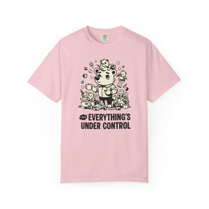 "Everything’s Under Control... I Think" T-Shirt — Cute Chaos Cartoon Tee