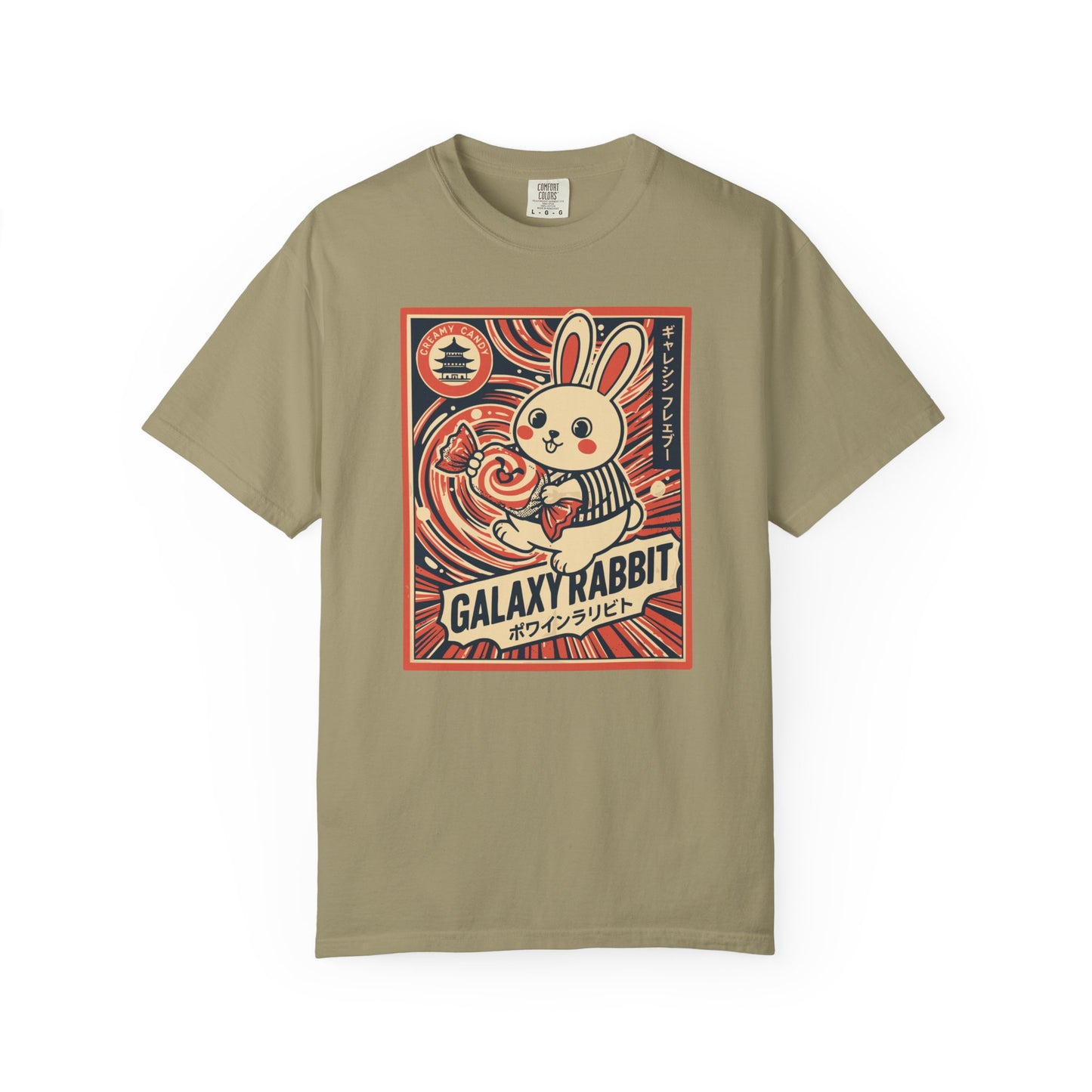 "Galaxy Rabbit" Milk Candy Graphic T-Shirt — Cute Japanese Anime Bunny Tee