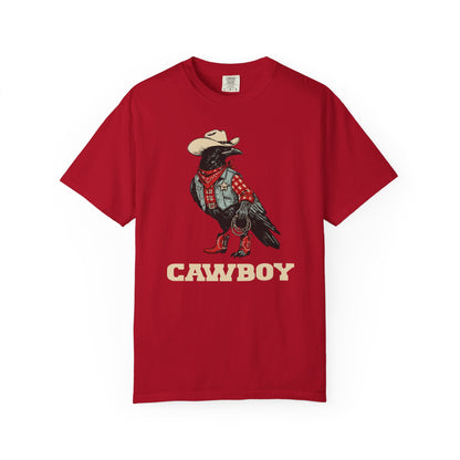 "Cawboy" Couples Tee — Western Crow Cowboy Graphic T-Shirt