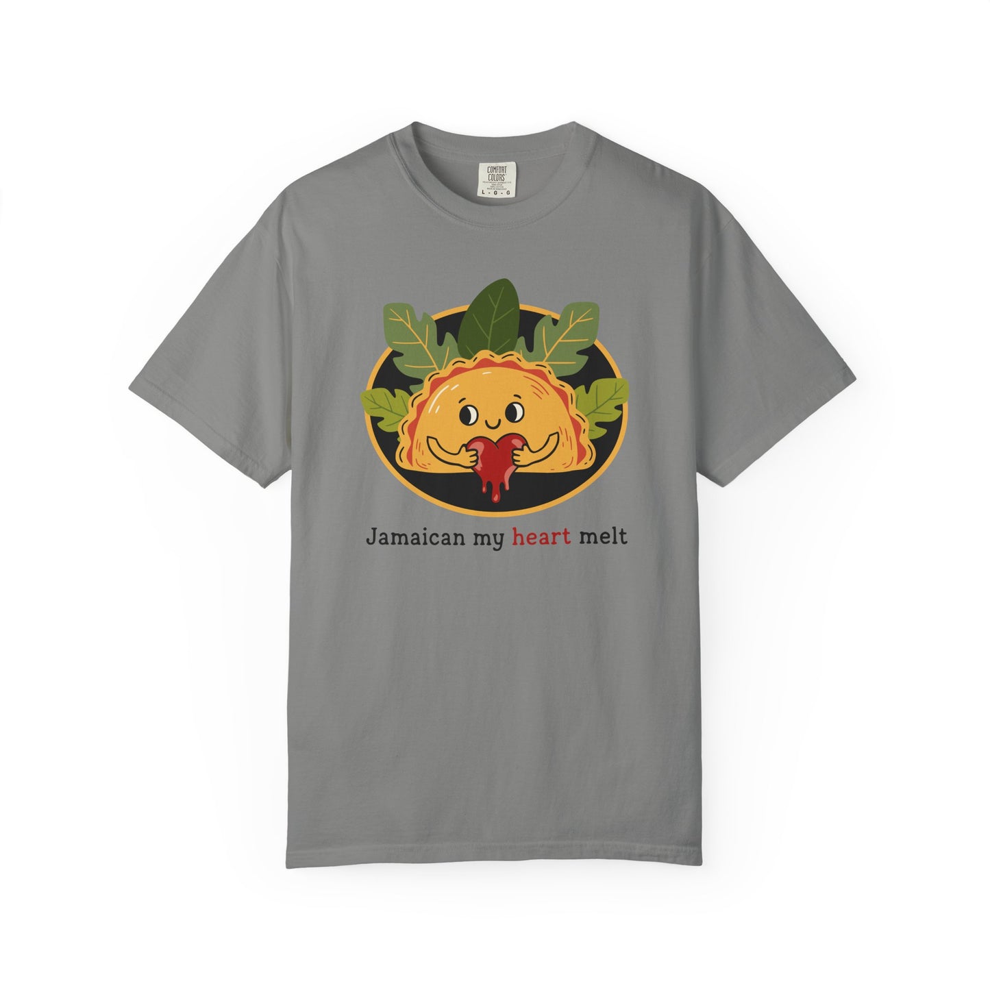 "Jamaican My Heart Melt" T-Shirt — Cute Patty Character Tee