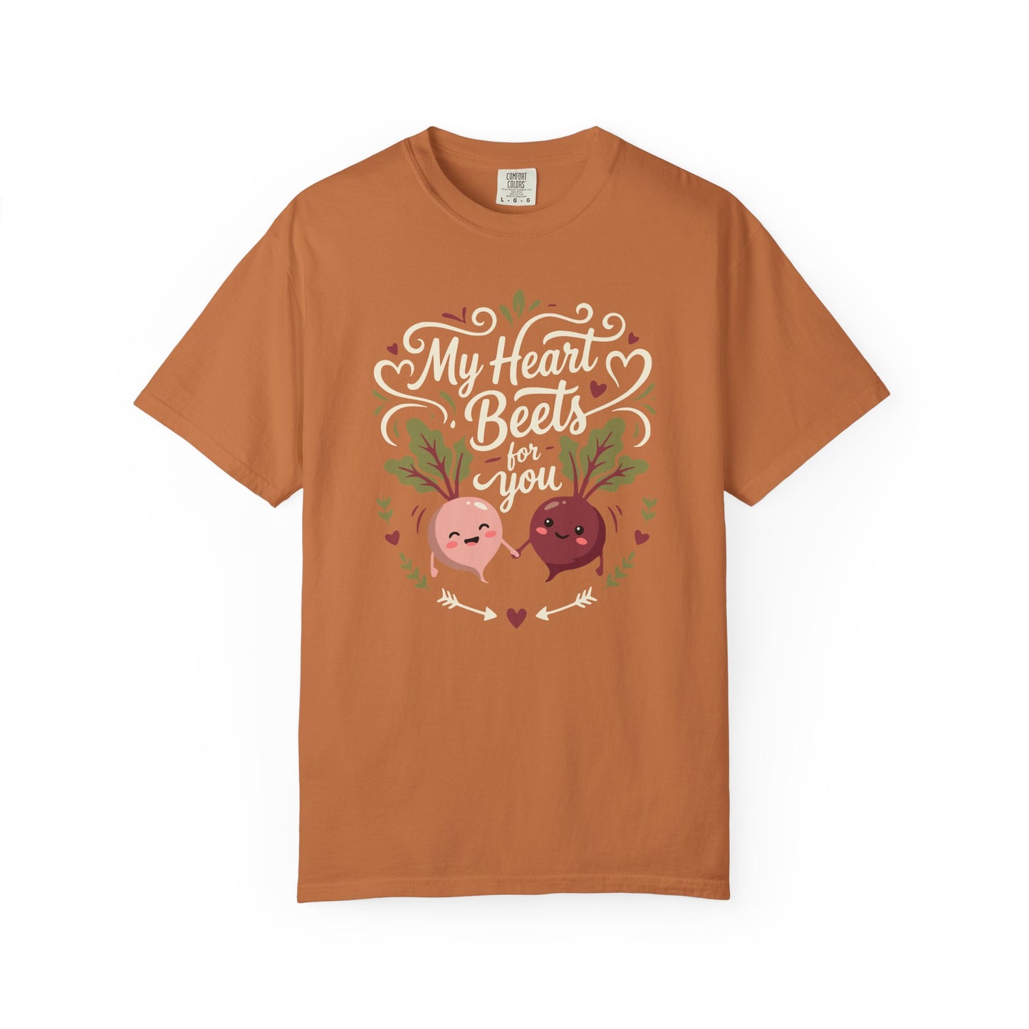 “My Heart Beets for You” T-Shirt — Cute Veggie Valentine Beet Couple Graphic Tee