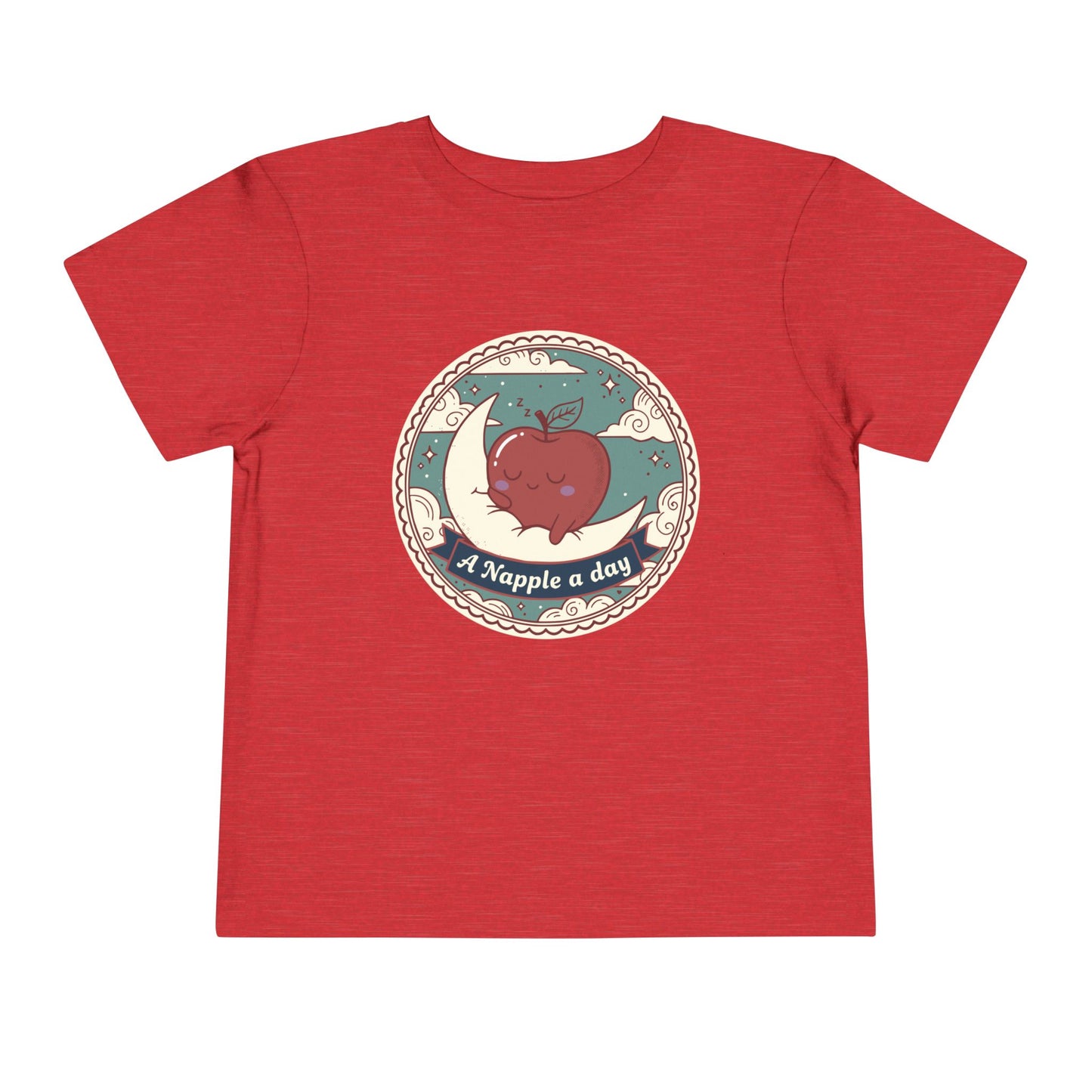 “A Napple a Day” Toddler Tee — Cute Apple Nap Graphic Kids Shirt