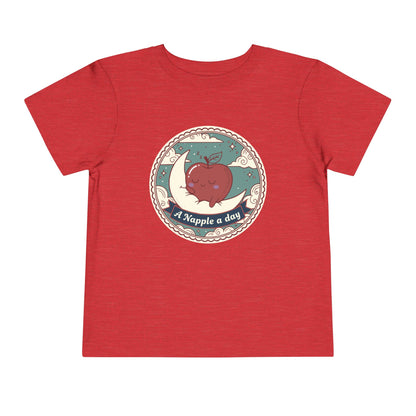 “A Napple a Day” Toddler Tee — Cute Apple Nap Graphic Kids Shirt