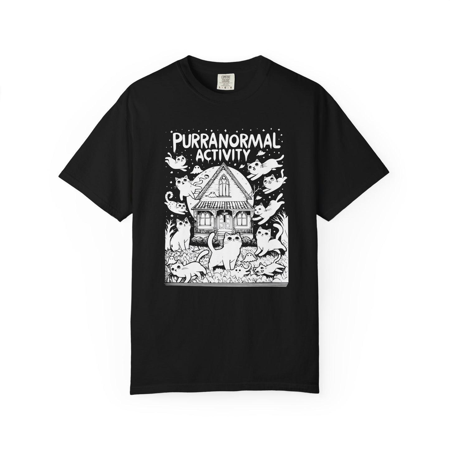 "Purranormal Activity" Cat T-Shirt — Spooky Paranormal Cat Lovers Graphic Tee