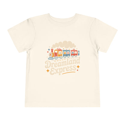 "Dreamland Express" Toddler Tee — Cute Train Kids Graphic T-Shirt