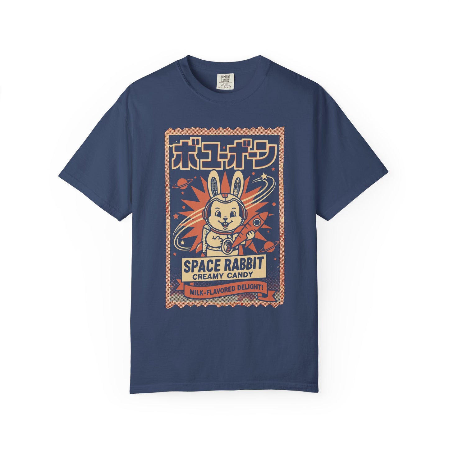 Space Rabbit T-Shirt — Retro Japanese Candy Graphic Tee
