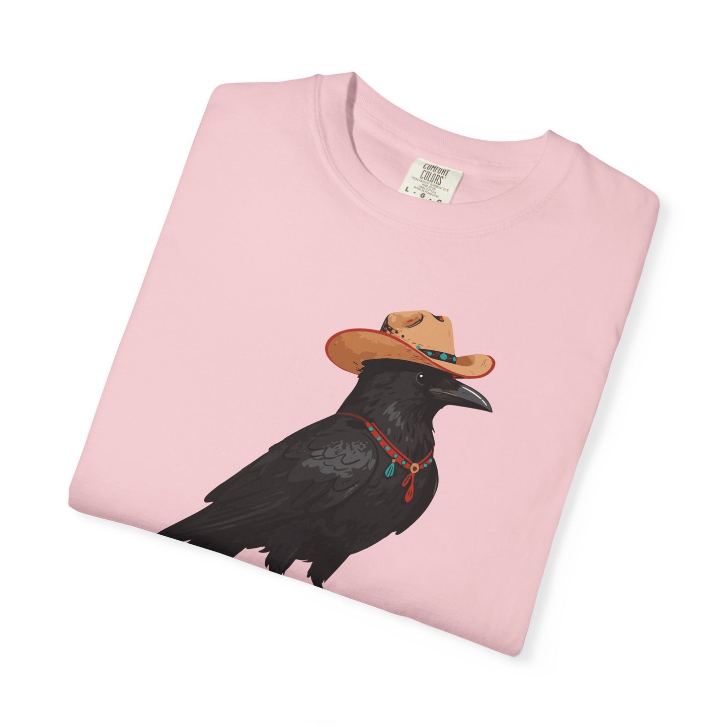 "Cawgirl" Couples Tee  — Western Raven Cowgirl Graphic T‑Shirt
