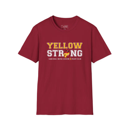 Yellow Strong T-Shirt — Sarcoma Bone Cancer Fight Club Awareness Tee