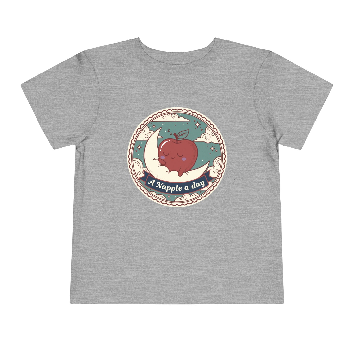 “A Napple a Day” Toddler Tee — Cute Apple Nap Graphic Kids Shirt