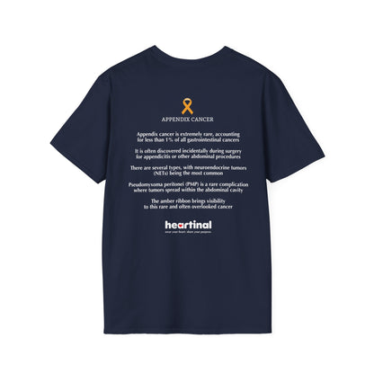 Amber Strong T-Shirt — Appendix Cancer Fight Club Support Tee