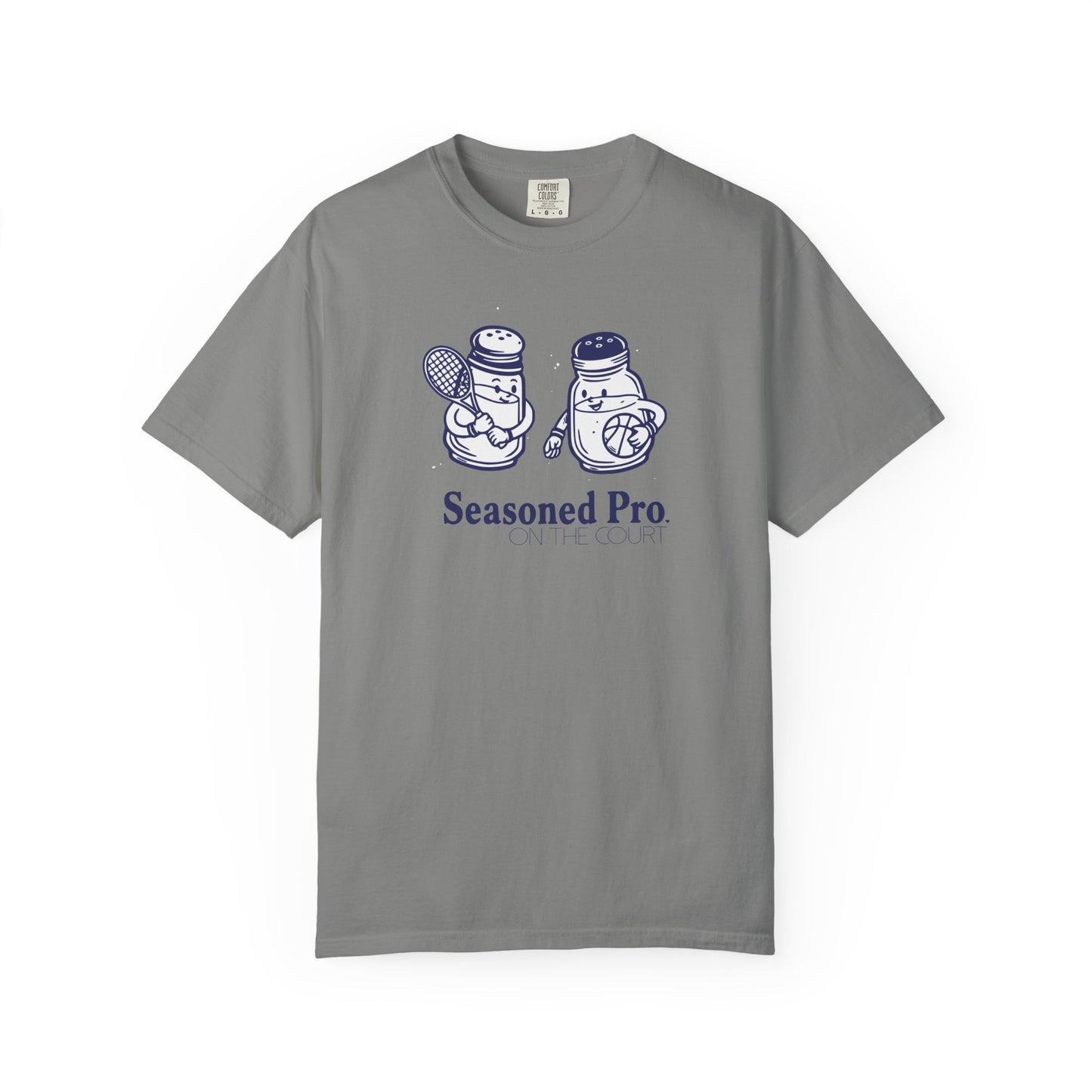 "Seasoned Pro on the Court" T-Shirt — Cute Salt & Pepper Shakers Athletic Graphic Tee