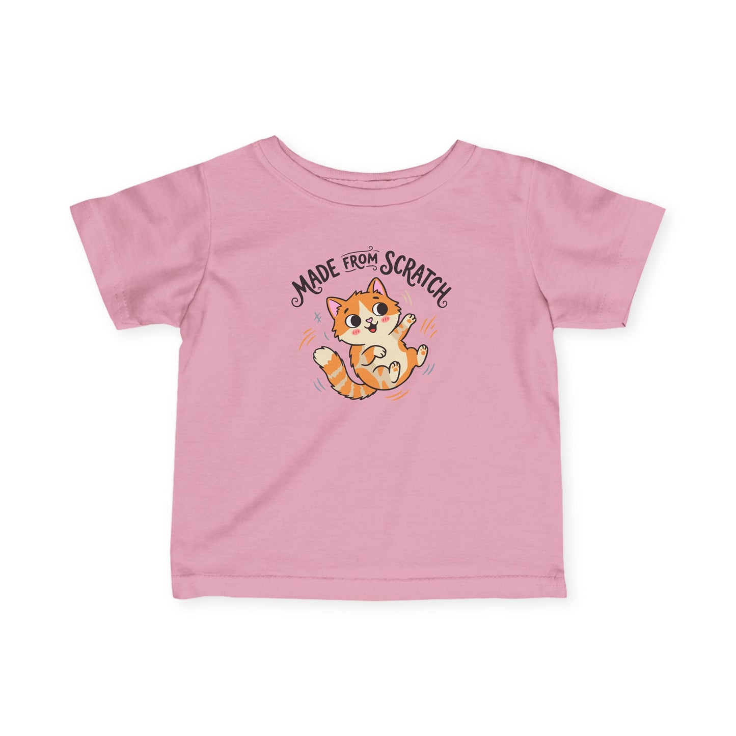 "Made From Scratch" Infant Tee — Cute Ginger Kitten Baby Shirt