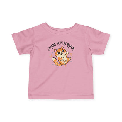 "Made From Scratch" Infant Tee — Cute Ginger Kitten Baby Shirt