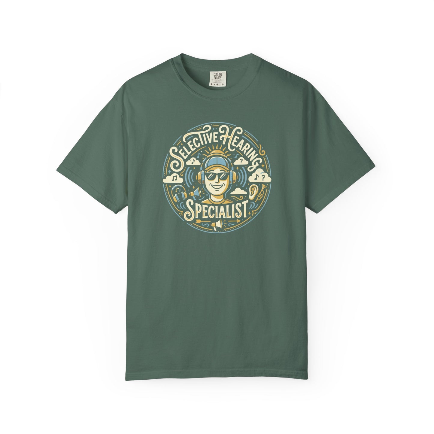 Selective Hearing Specialist T-Shirt — Funny Earbuds Graphic Tee