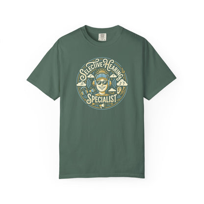 Selective Hearing Specialist T-Shirt — Funny Earbuds Graphic Tee
