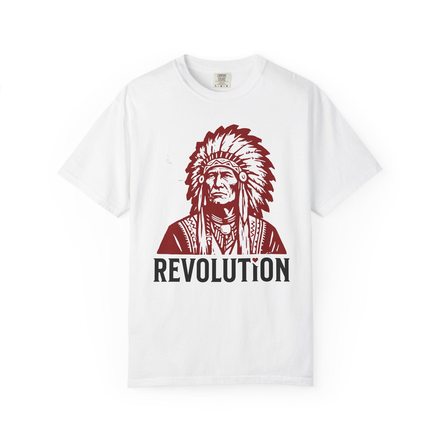 Revolution Graphic T-Shirt - Native Chief First Nation Illustrated Tee
