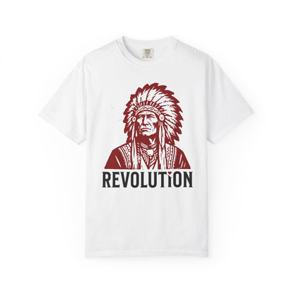 Revolution Graphic T-Shirt - Native Chief First Nation Illustrated Tee