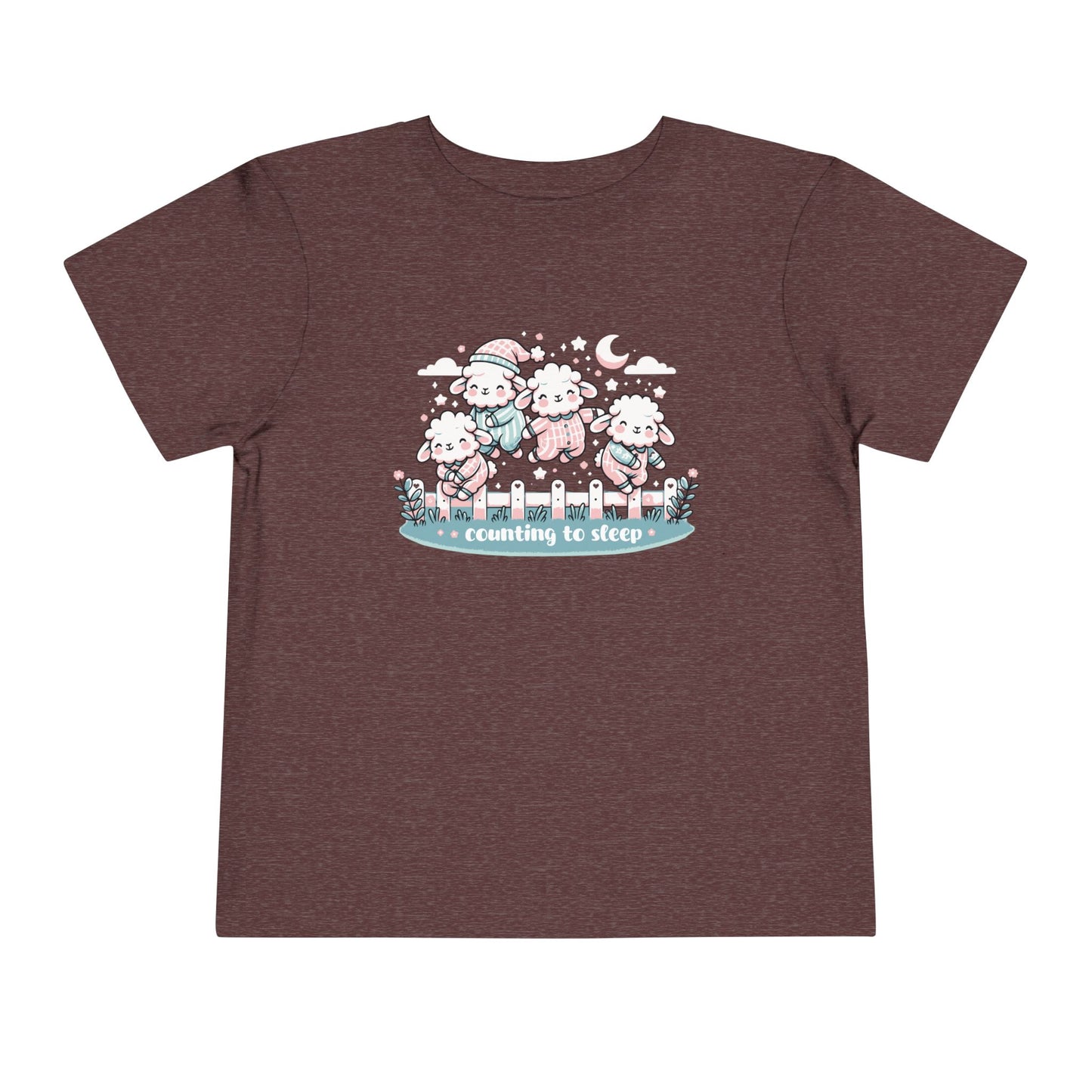 "Counting to Sleep" Toddler Tee — Cute Sleepy Sheep Bedtime Shirt