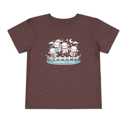 "Counting to Sleep" Toddler Tee — Cute Sleepy Sheep Bedtime Shirt