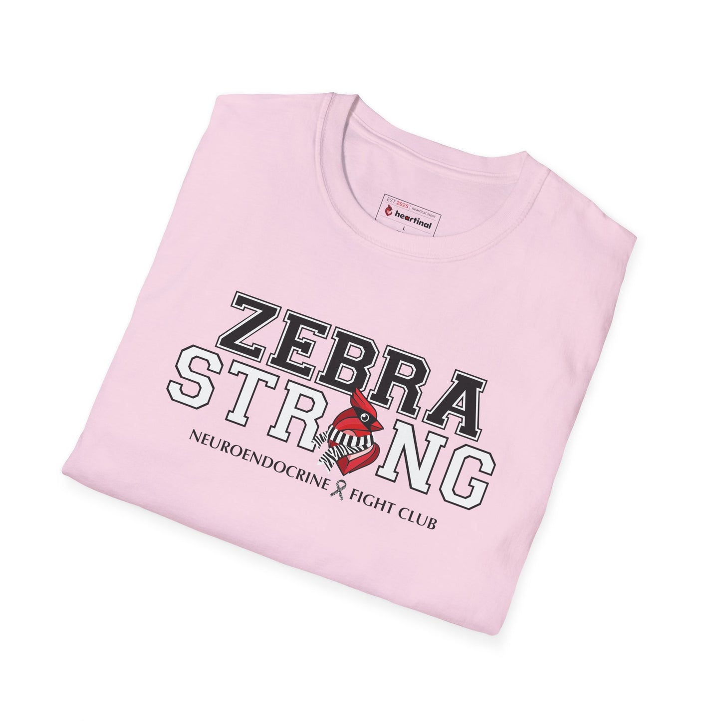 Zebra Strong T-Shirt — Neuroendocrine Cancer Fight Club Awareness Support Tee