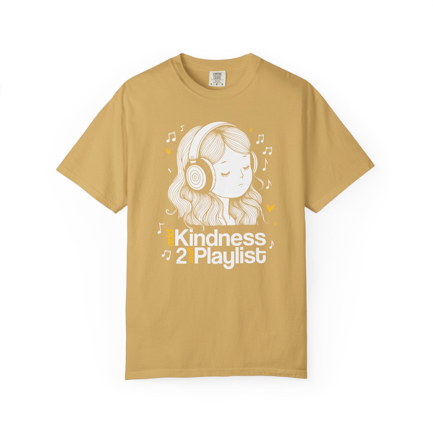"Add Kindness 2 Your Playlist" T-Shirt — Cute Inspirational Music Lover Graphic Tee