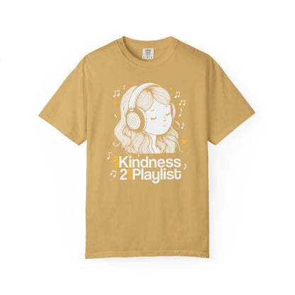 "Add Kindness 2 Your Playlist" T-Shirt — Cute Inspirational Music Lover Graphic Tee