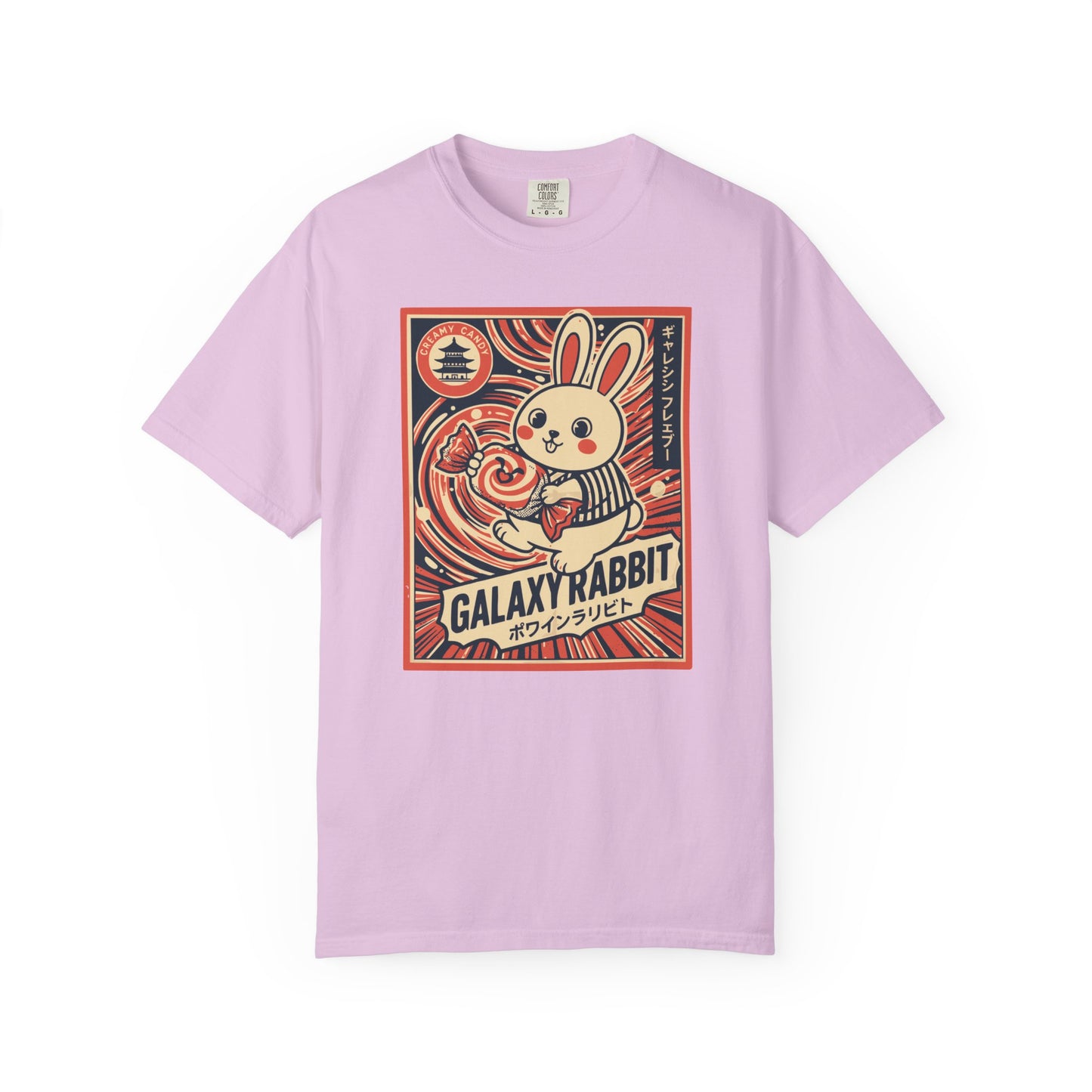 "Galaxy Rabbit" Milk Candy Graphic T-Shirt — Cute Japanese Anime Bunny Tee