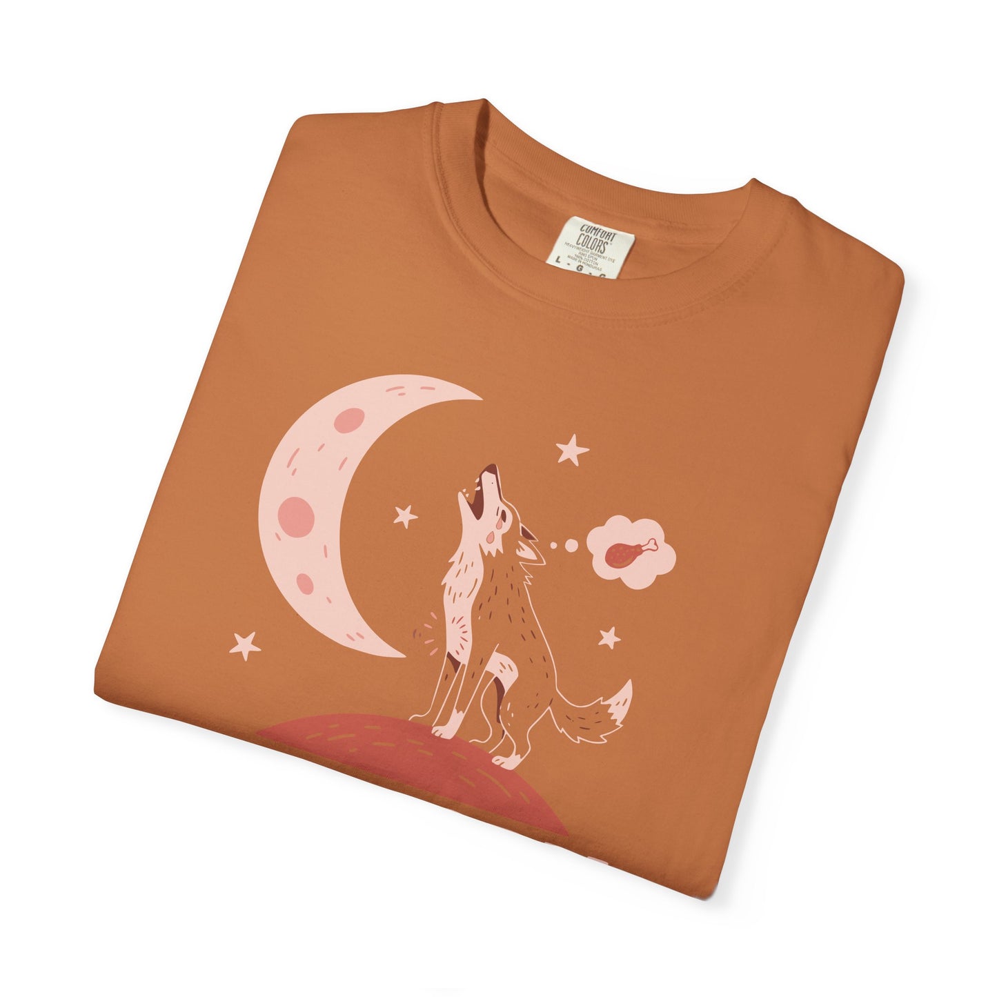 Hangry Like the Wolf T-Shirt — Cute Howling Wolf Graphic Tee