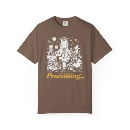 "I'm Still Processing..." T-Shirt - Funny Cartoon Techie Tee