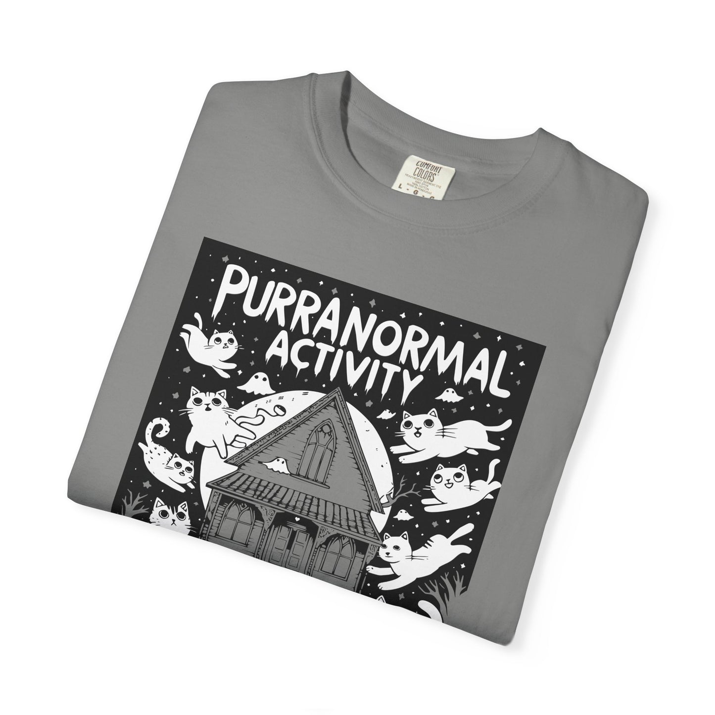 "Purranormal Activity" Cat T-Shirt — Spooky Paranormal Cat Lovers Graphic Tee