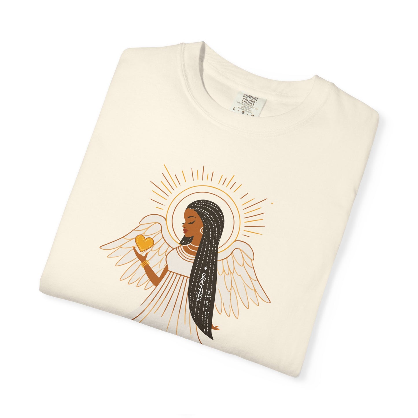 "Love.Hope.Faith. Never give up" T-Shirt - Perseverence Angel Graphic Tee