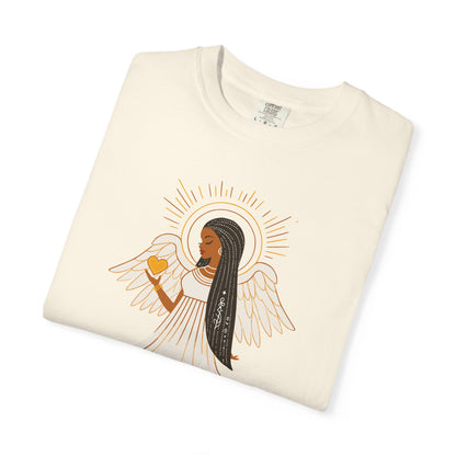 "Love.Hope.Faith. Never give up" T-Shirt - Perseverence Angel Graphic Tee