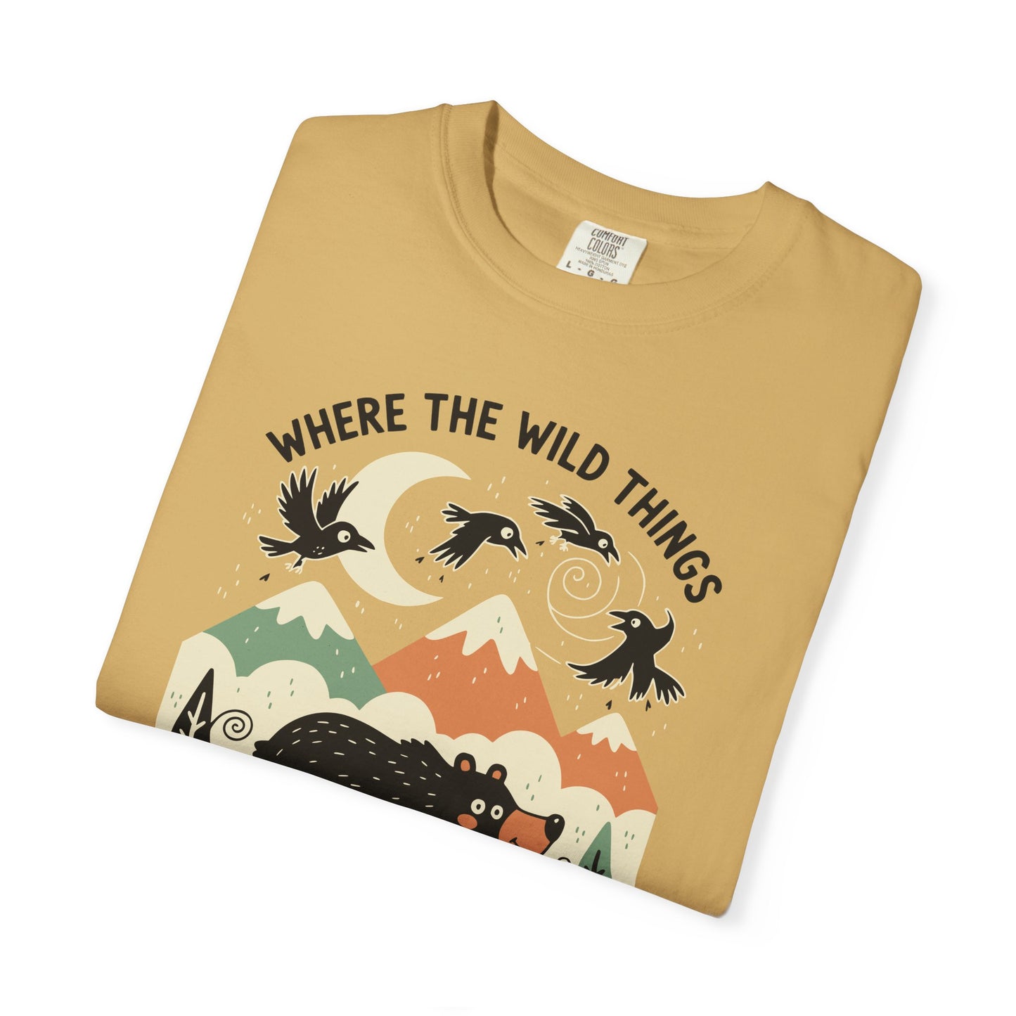 "Where the Wild Things Poop Freely" T-Shirt - Nature Wildlife Outdoors Bird Bear Graphic Tee