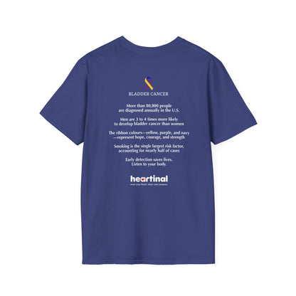 Marigold Purple Blue Strong T-Shirt — Bladder Cancer Awareness Fundraiser Tee
