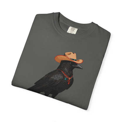 "Cawgirl" Couples Tee  — Western Raven Cowgirl Graphic T‑Shirt