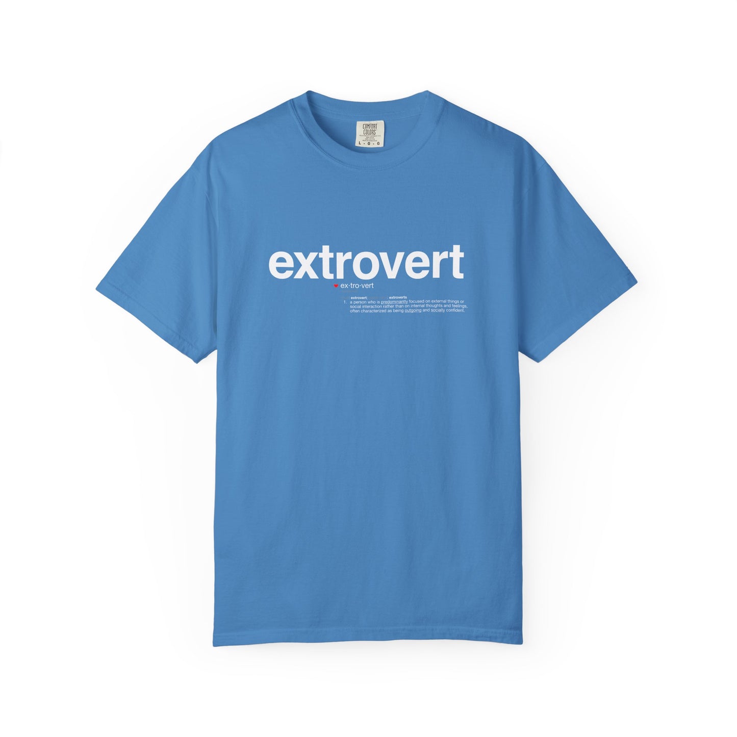 Extrovert T-Shirt — "Extrovert" Front + Nutrition Facts Back Graphic Tee