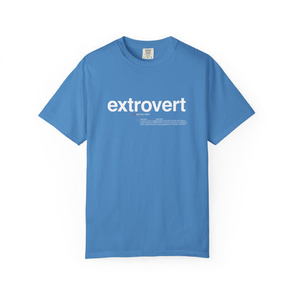 Extrovert T-Shirt — "Extrovert" Front + Nutrition Facts Back Graphic Tee