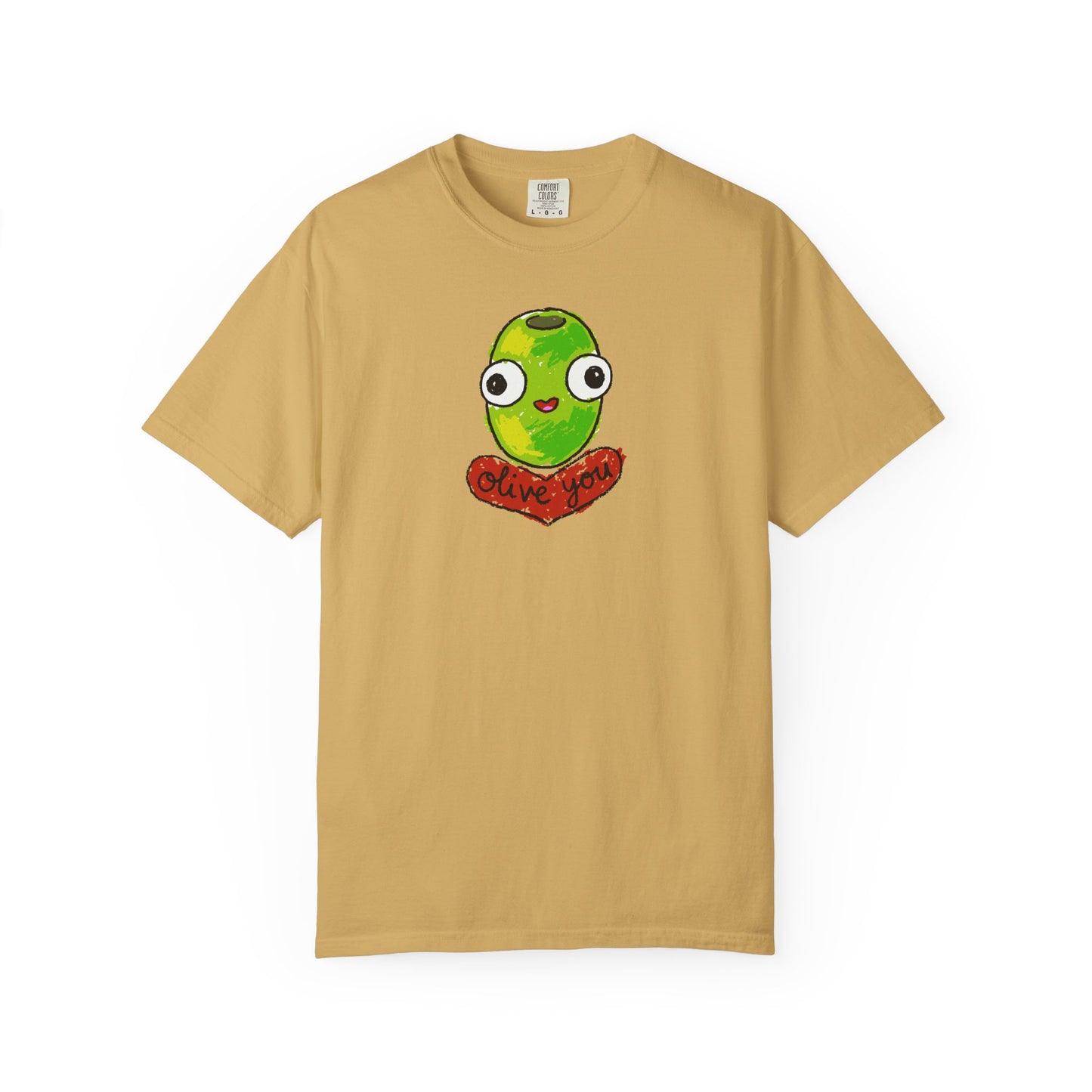 "Olive You" Cute Graphic T-Shirt - Love Tee