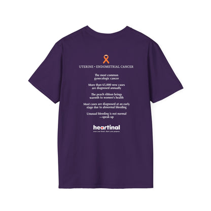 Peach Strong T-Shirt — Uterine Endometrial Cancer Fight Club Awareness Tee