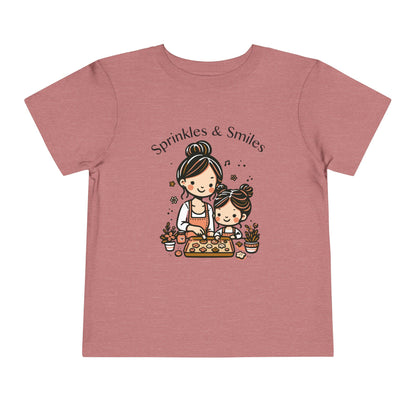 "Sprinkles & Smiles" Toddler Tee —  Mom & Me Baking Graphic Shirt
