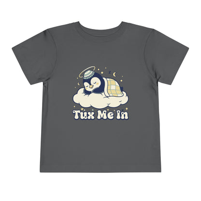 'Tux Me In' Toddler Tee —  Sleepy Penguin Short Sleeve Kids Shirt
