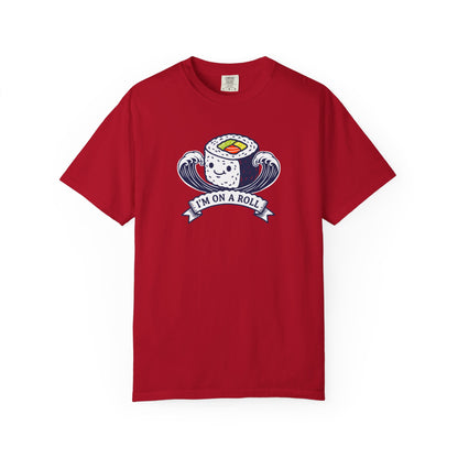I'm On A Roll Sushi T-Shirt — Cute Kawaii Seafood Graphic Tee
