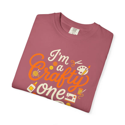 "I'm a Crafty One" T-Shirt —  Graphic Tee for Arts & Crafts Enthusiasts